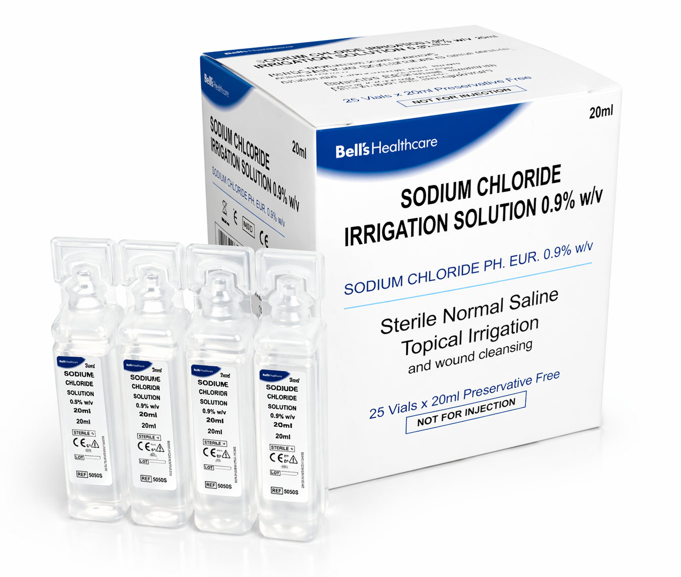 Sterile Saline Irrigation Pods (25 x 20ml)